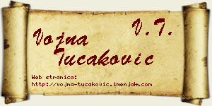 Vojna Tucaković vizit kartica